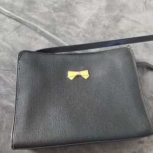 Vintage NINA RICCI black bow crossbody